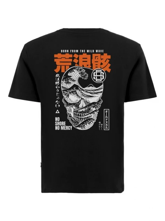 Foto van product Oldskull Shirt 'Asian Big WaveSkull Graphic' zwart