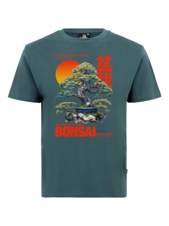 Foto van product Oldskull Shirt 'ASIAN BONSAI' groen / petrol / oranje