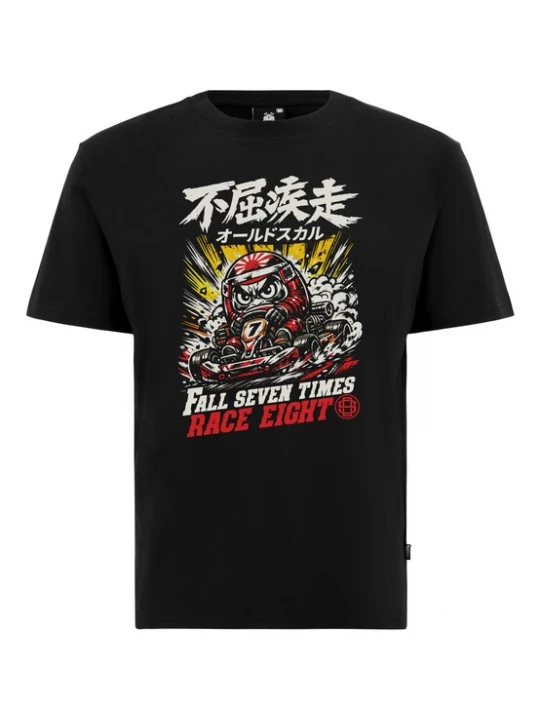 Foto van product Oldskull Shirt 'Asian Daruma Racer Graphic' zwart