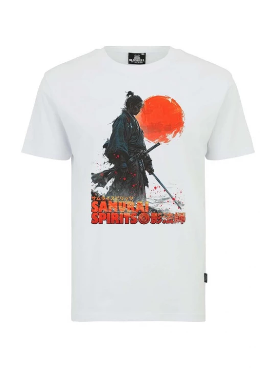 Foto van product Oldskull Shirt 'Asian Ghost Warrior Graphic' oranje / zwart / wit