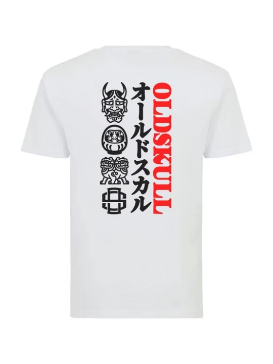 Foto van product Oldskull Shirt 'Asian Icons Oldskull Graphic' wit