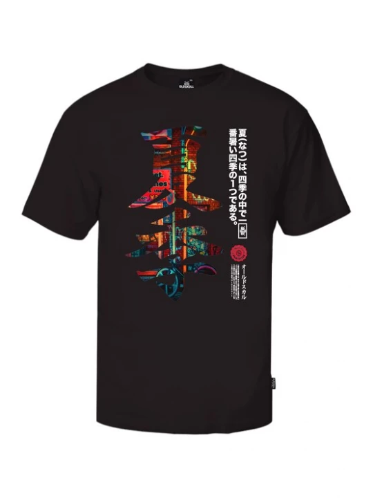 Foto van product Oldskull Shirt 'Asian Kanji Street' zwart