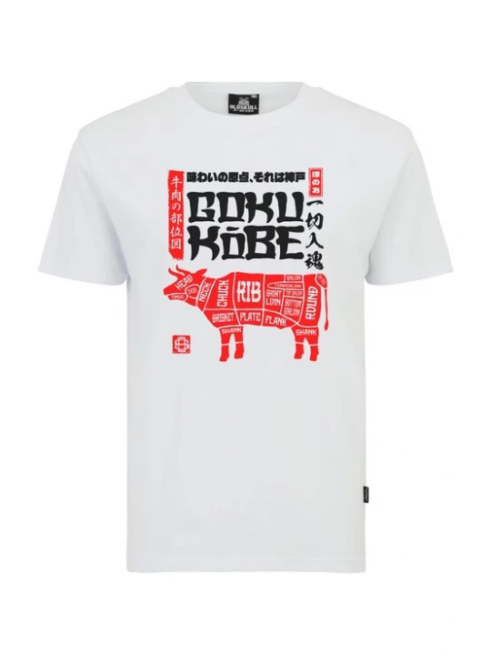 Foto van product Oldskull Shirt 'Asian Kobe Beef' wit