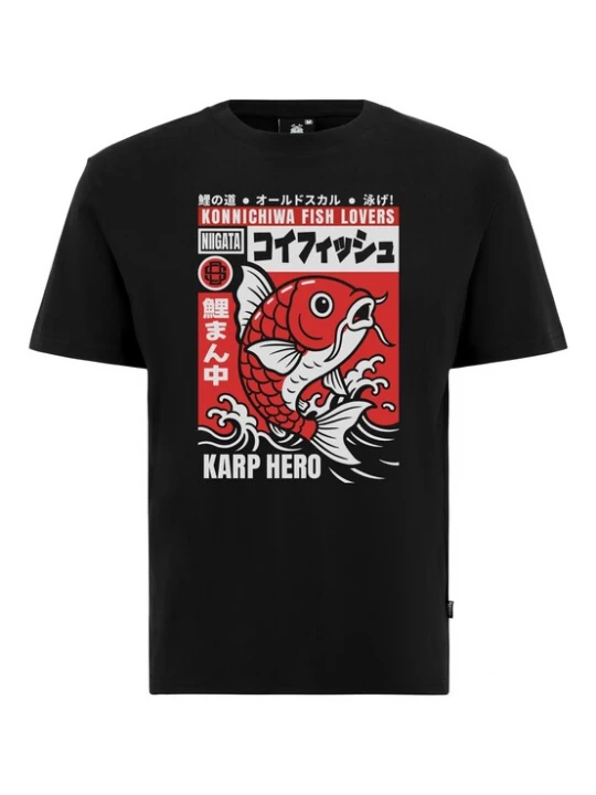 Foto van product Oldskull Shirt 'Asian Koi Karp Lover Graphic' zwart