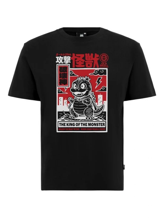 Foto van product Oldskull Shirt 'Asian Mini Monster Graphic' zwart