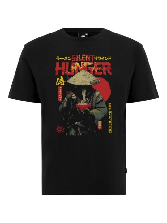 Foto van product Oldskull Shirt 'Asian Monk Ramen Treet Graphic' zwart