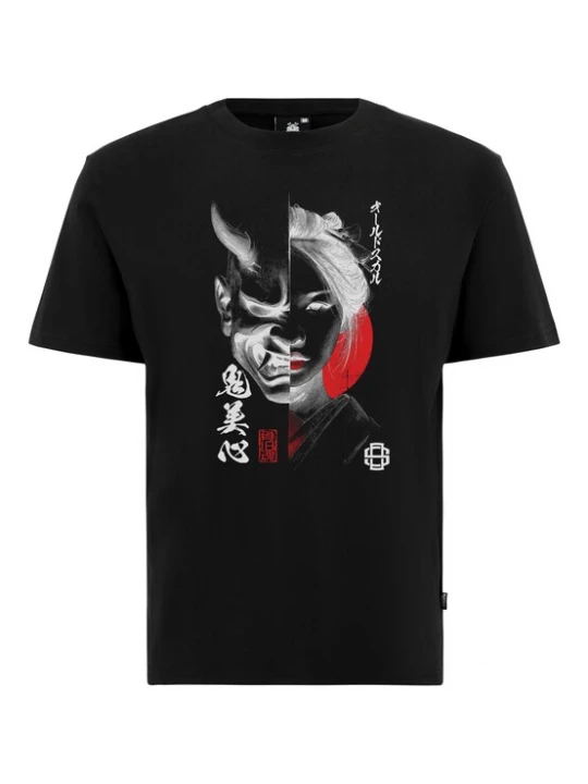 Foto van product Oldskull Shirt 'Asian Oni Fusion Design' zwart