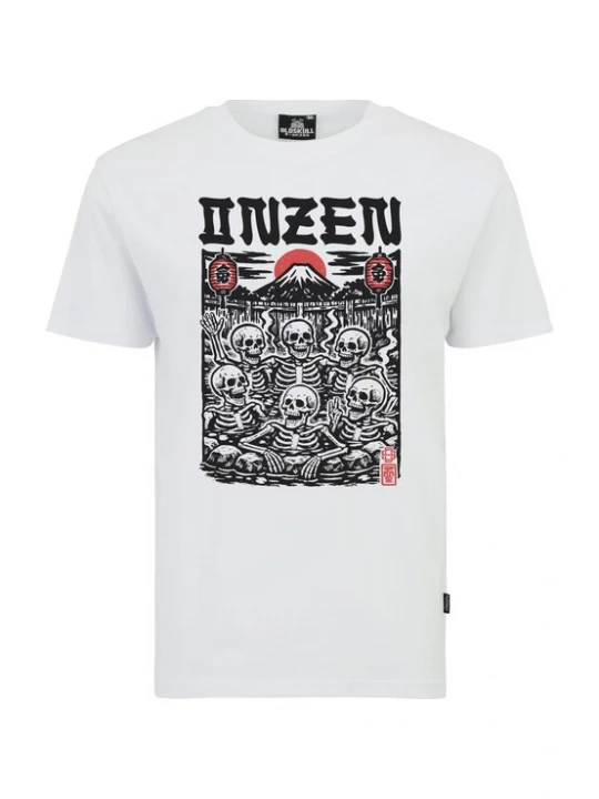 Foto van product Oldskull Shirt 'Asian Onzen Skull Party Graphic' wit