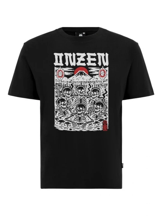 Foto van product Oldskull Shirt 'Asian Onzen Skull Party Graphic' zwart