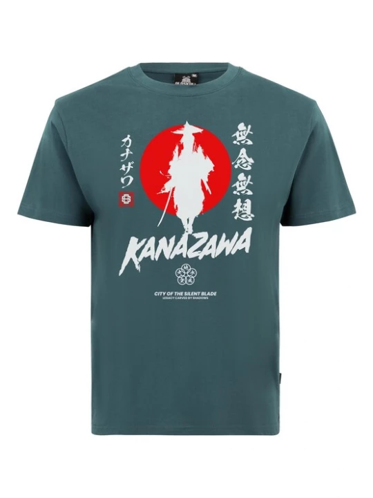 Foto van product Oldskull Shirt 'Asian Silent Blade Kanazawa' petrol