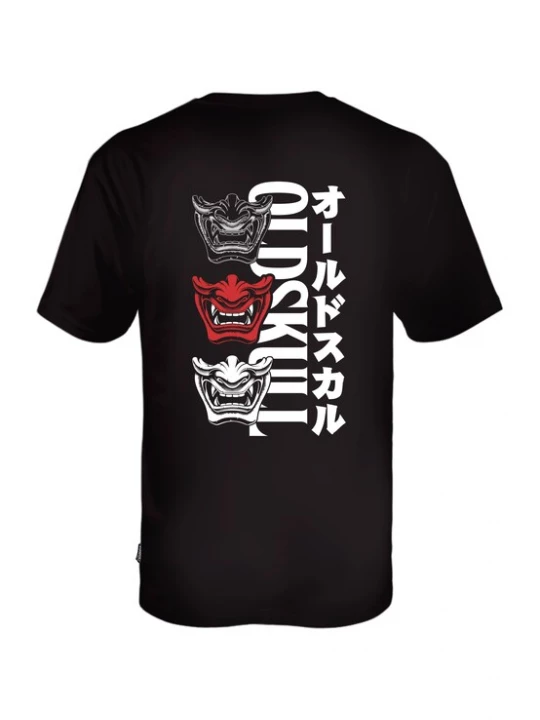 Foto van product Oldskull Shirt 'Asian Triple Mask' zwart