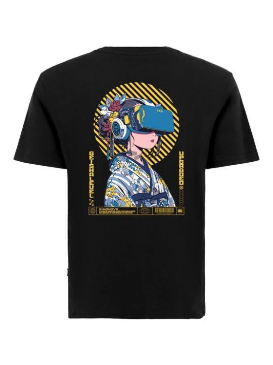 Foto van product Oldskull Shirt 'Asian Virtual Geisha Logo' zwart