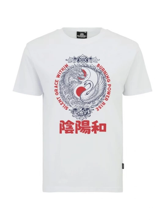 Foto van product Oldskull Shirt 'Asian Yin Yang Unity Graphic' wit