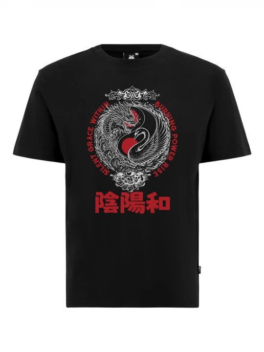 Foto van product Oldskull Shirt 'Asian Yin Yang Unity Graphic' zwart