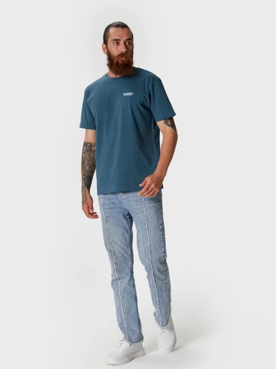 Foto van product Oldskull Shirt petrol / wit