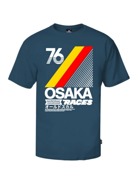 Foto van product Oldskull Shirt 'Retro Japan City' donkergroen