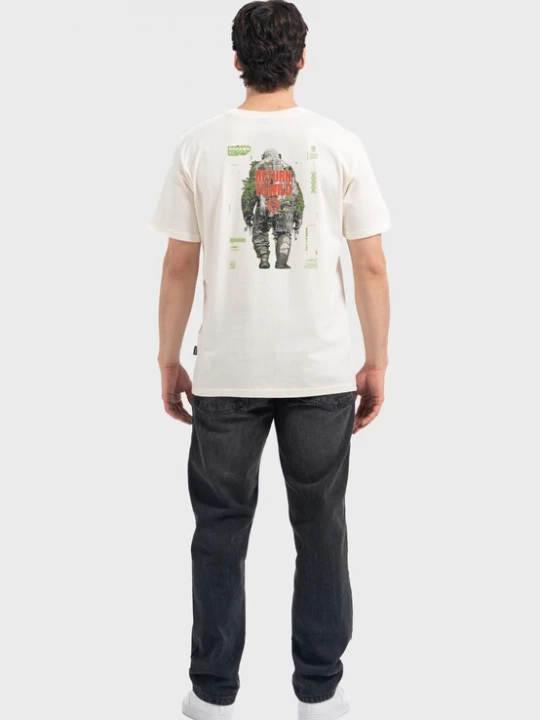 Foto van product Oldskull Shirt 'Wrldvibe Urban Jungle' groen / rood / zwart / offwhite