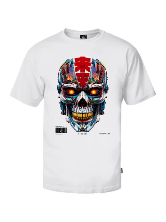 Foto van product Oldskull Shirt 'Xtreme Vivid Skull' wit