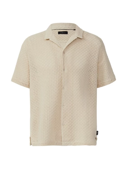 Foto van product .Oliver BLACK LABEL Overhemd beige s.Oliver