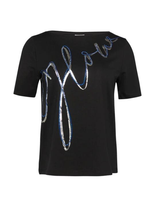 Foto van product .Oliver BLACK LABEL Shirt blauw / zwart / wit s.Oliver