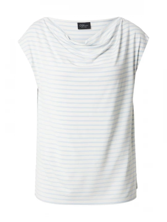 Foto van product .Oliver BLACK LABEL Shirt lichtblauw / wit s.Oliver