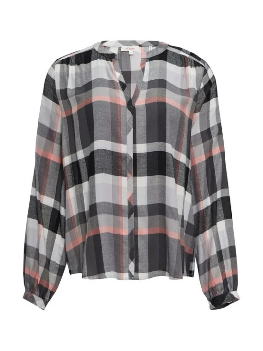Foto van product .Oliver Blouse grijs / koraal / zwart / wit s.Oliver