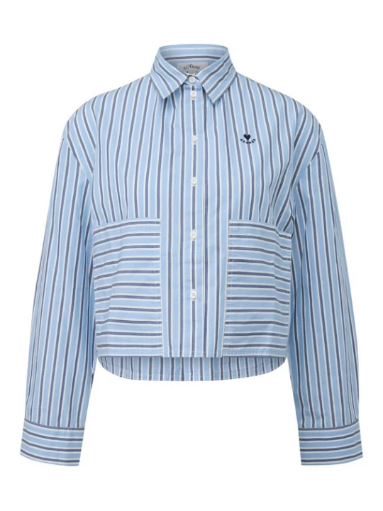 Foto van product .Oliver Blouse marine / lichtblauw / wit s.Oliver