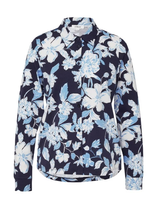 Foto van product .Oliver Blouse navy / lichtblauw / wit s.Oliver