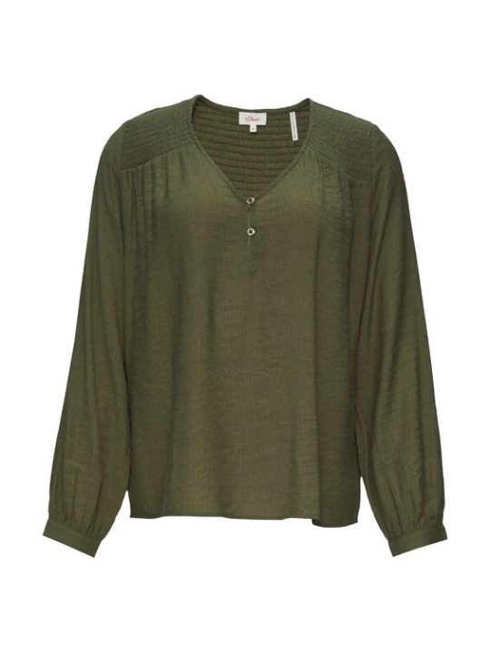 Foto van product .Oliver Blouse olijfgroen s.Oliver