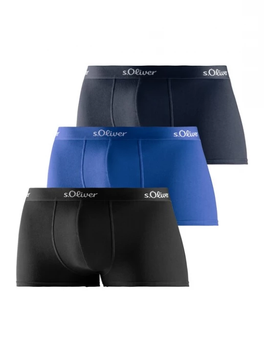 Foto van product .Oliver Boxershorts blauw / navy / zwart / wit s.Oliver