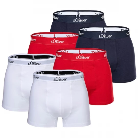 Foto van product .Oliver Boxershorts blauw / rood / wit s.Oliver