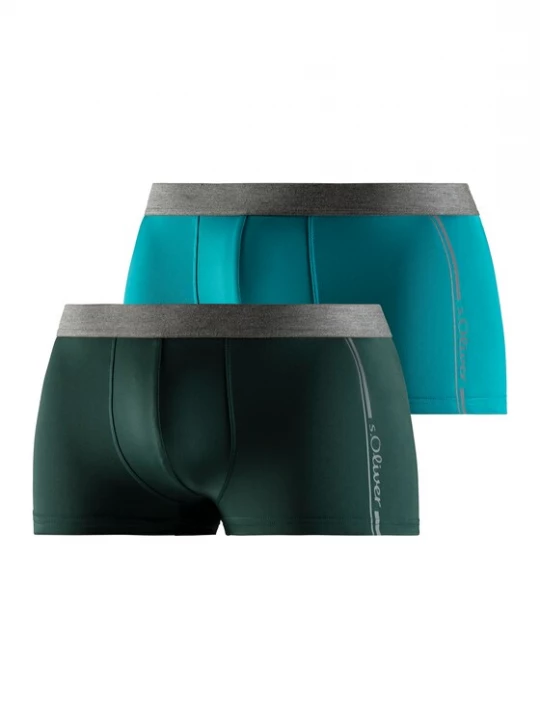 Foto van product .Oliver Boxershorts cyaan blauw / grijs gemêleerd / spar s.Oliver