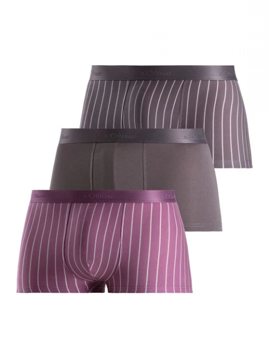 Foto van product .Oliver Boxershorts 'Hipster' antraciet / mauve / bessen / offwhite s.Oliver
