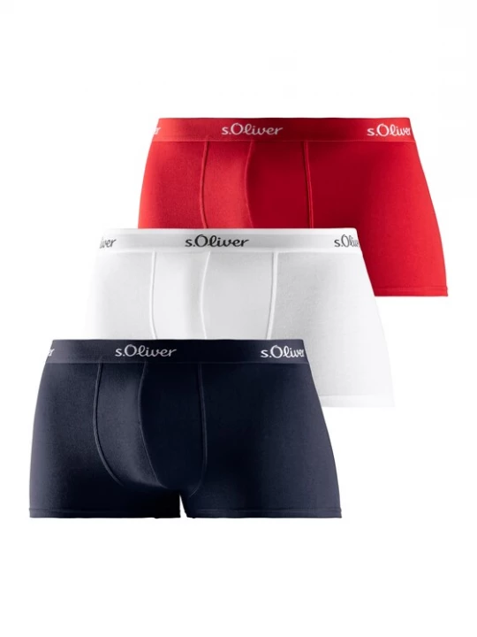 Foto van product .Oliver Boxershorts rood / zwart / wit s.Oliver