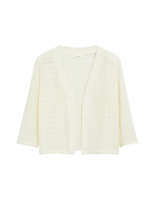 Foto van product .Oliver Gebreid vest beige s.Oliver