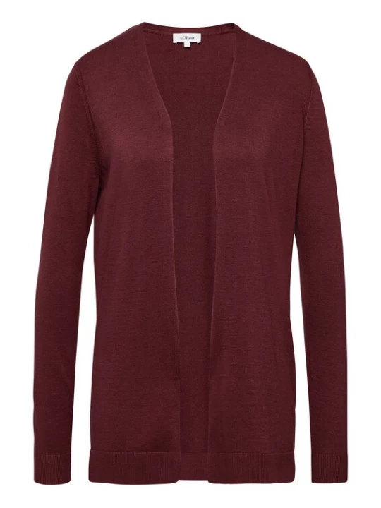 Foto van product .Oliver Gebreid vest bordeaux s.Oliver