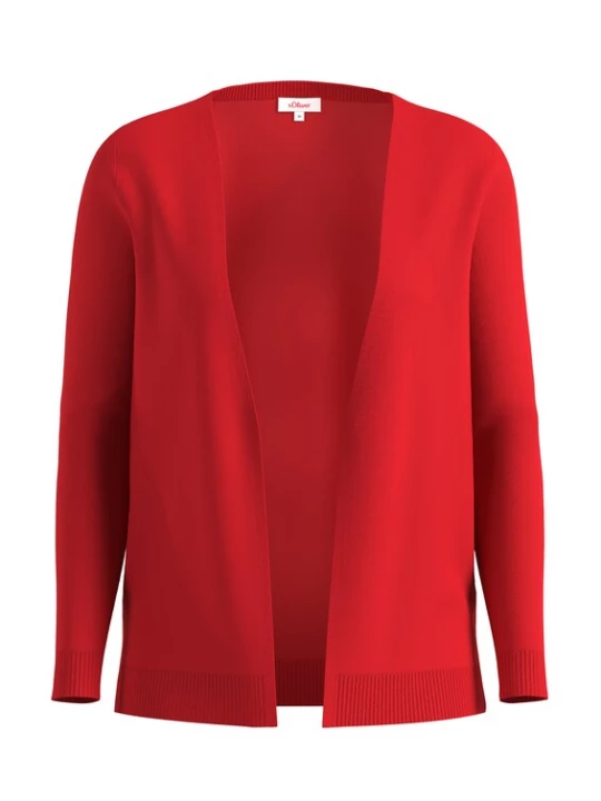 Foto van product .Oliver Gebreid vest donkerrood s.Oliver