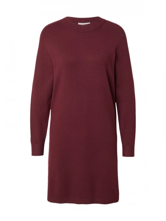 Foto van product .Oliver Gebreide jurk bordeaux s.Oliver