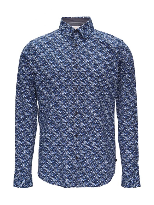 Foto van product .Oliver Overhemd blauw / marine / duifblauw / wit s.Oliver