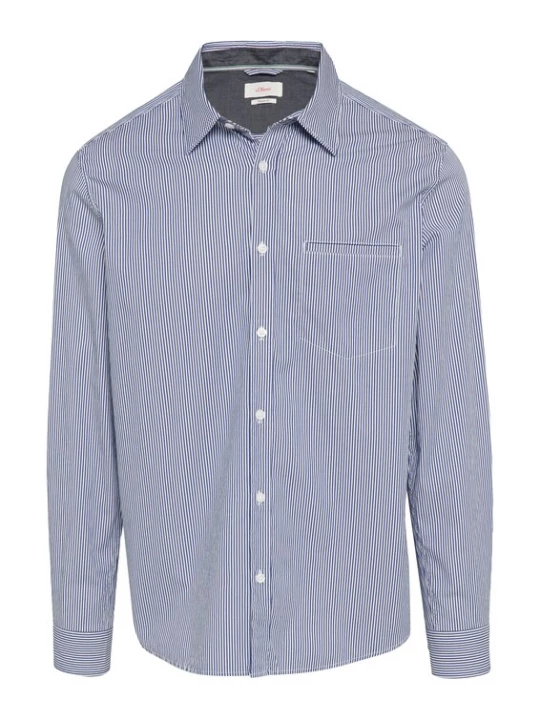Foto van product .Oliver Overhemd blauw / wit s.Oliver