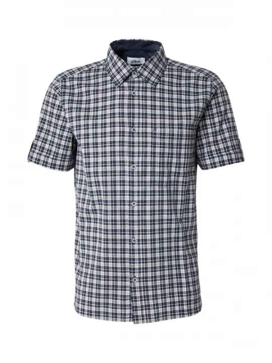 Foto van product .Oliver Overhemd donkerblauw / grijs / wit s.Oliver
