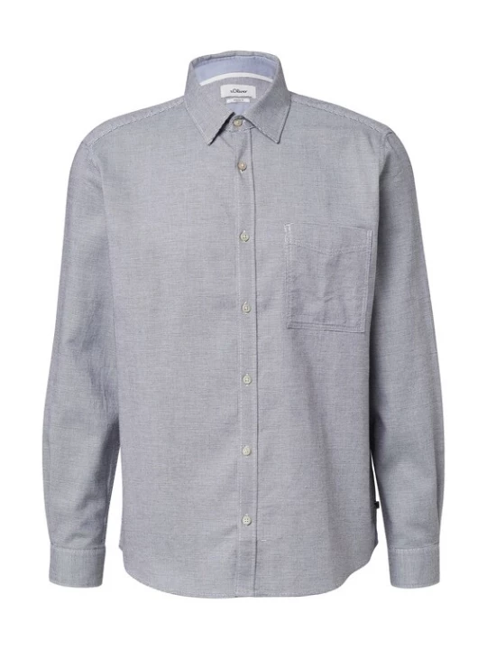 Foto van product .Oliver Overhemd navy / wit s.Oliver