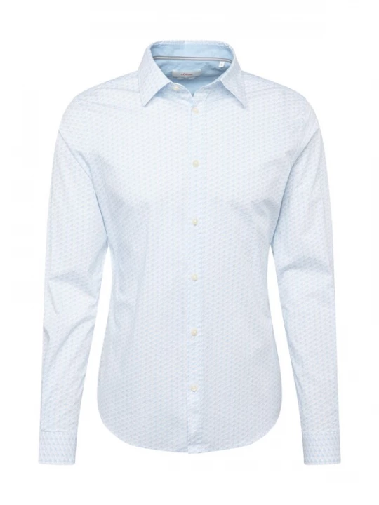 Foto van product .Oliver Overhemd pastelblauw / wit s.Oliver