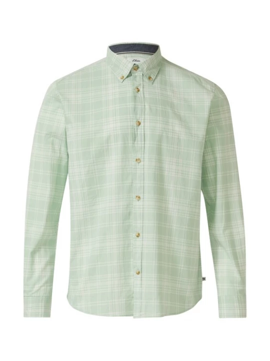 Foto van product .Oliver Overhemd pastelgroen / lichtgroen s.Oliver
