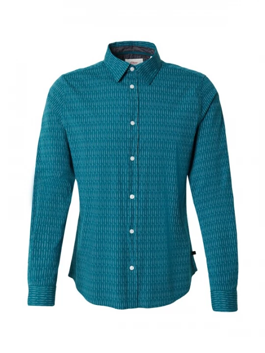 Foto van product .Oliver Overhemd petrol / mintgroen s.Oliver