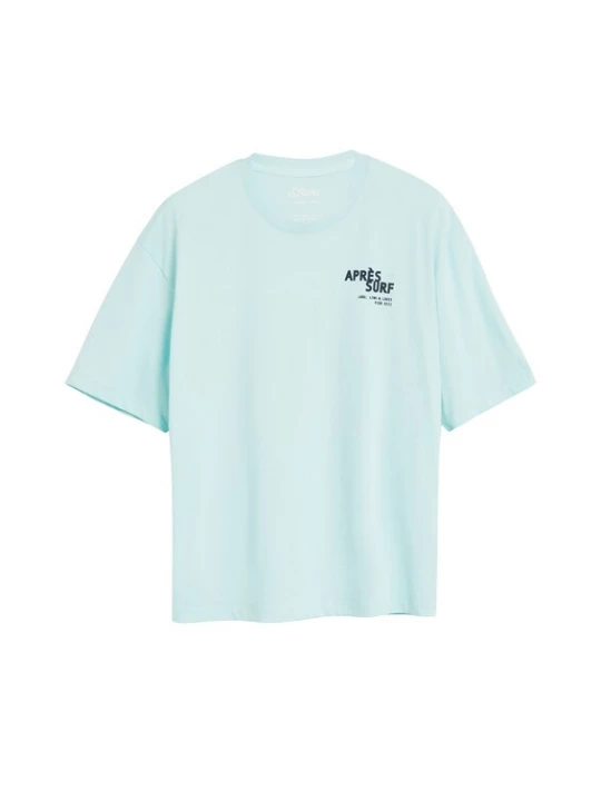 Foto van product .Oliver Shirt azuur / zwart s.Oliver