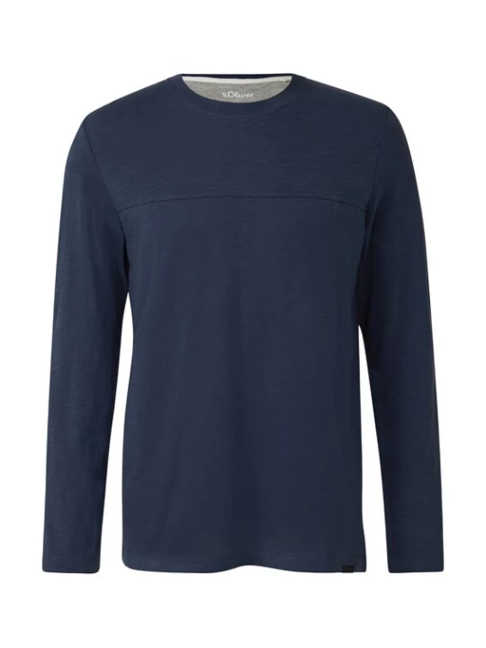 Foto van product .Oliver Shirt blauw gemêleerd s.Oliver