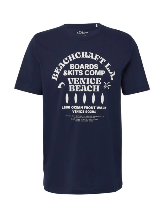 Foto van product .Oliver Shirt blauw / wit s.Oliver