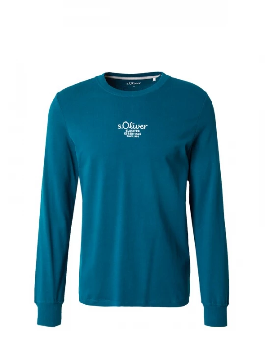 Foto van product .Oliver Shirt blauw / wit s.Oliver