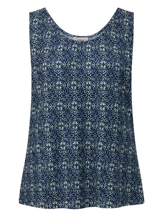 Foto van product .Oliver Shirt donkerblauw / geel / wit s.Oliver
